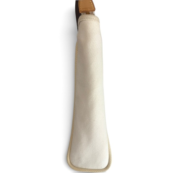 Louis Vuitton Antigua Cabas PM Sailcloth Canvas Tote Ivory Brown Leather Studded - Picture 9 of 14